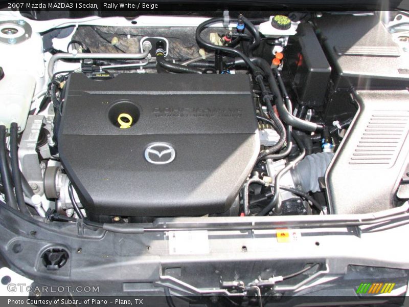 Rally White / Beige 2007 Mazda MAZDA3 i Sedan