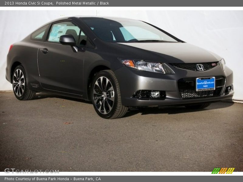 Polished Metal Metallic / Black 2013 Honda Civic Si Coupe