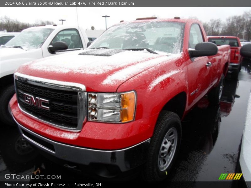 Fire Red / Dark Titanium 2014 GMC Sierra 3500HD Regular Cab 4x4