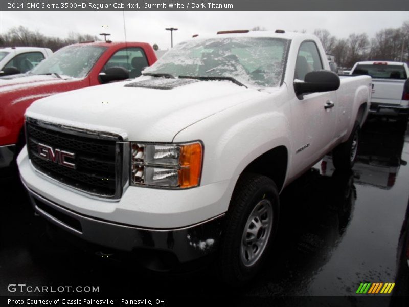 Summit White / Dark Titanium 2014 GMC Sierra 3500HD Regular Cab 4x4