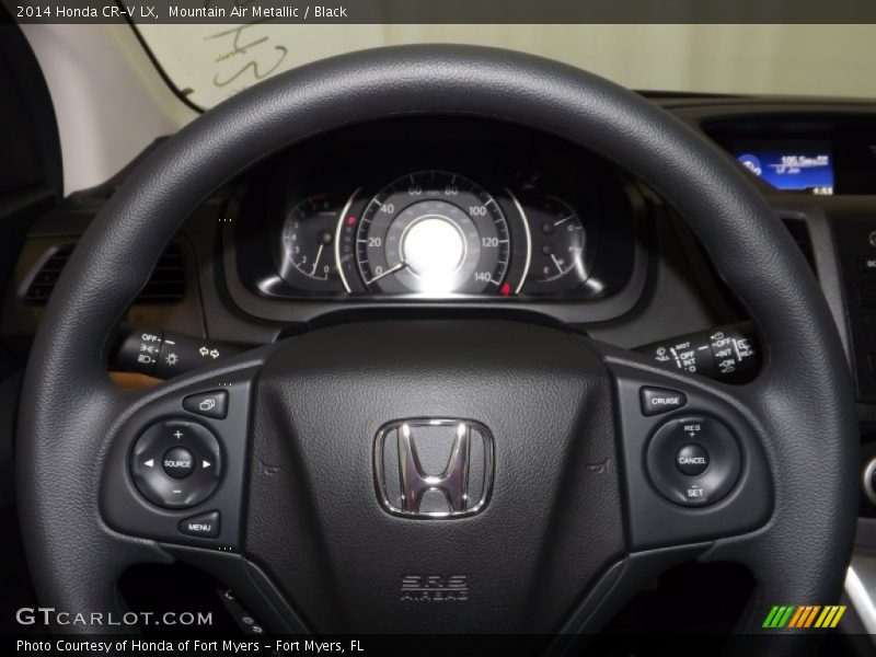 Mountain Air Metallic / Black 2014 Honda CR-V LX