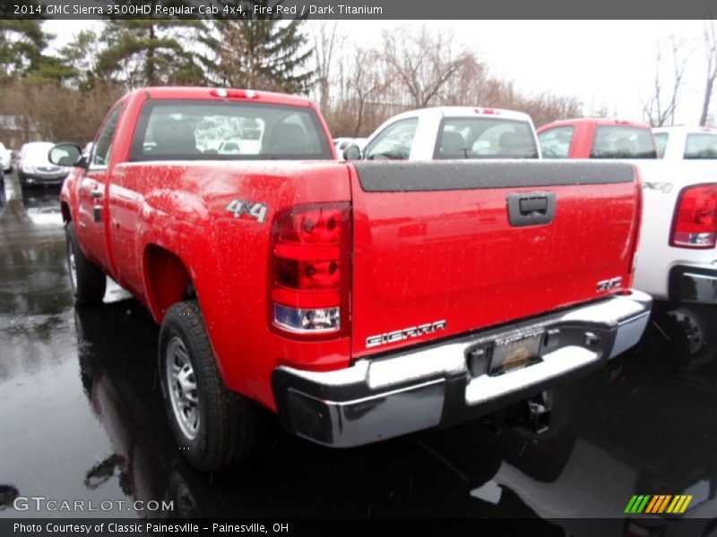 Fire Red / Dark Titanium 2014 GMC Sierra 3500HD Regular Cab 4x4