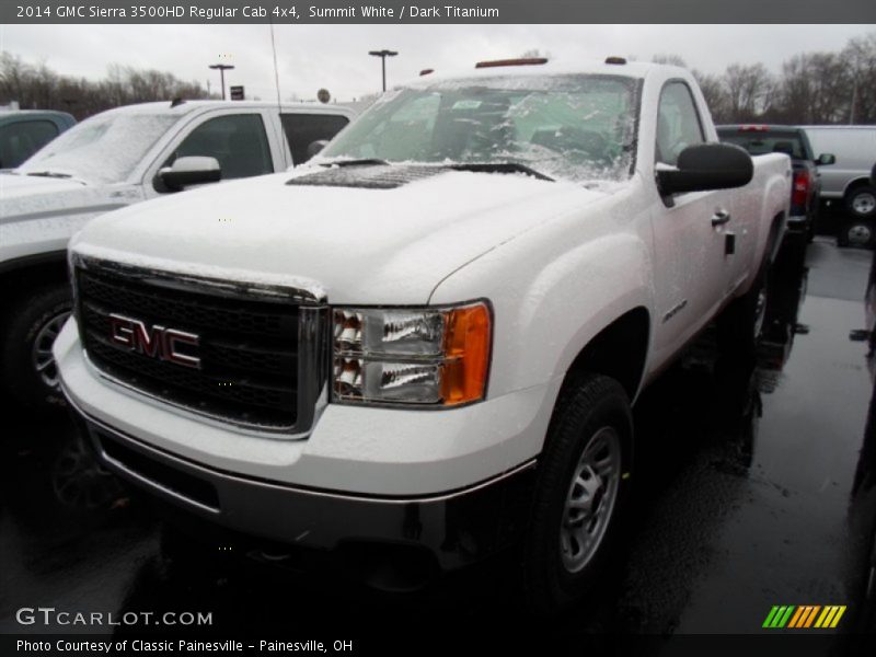 Summit White / Dark Titanium 2014 GMC Sierra 3500HD Regular Cab 4x4