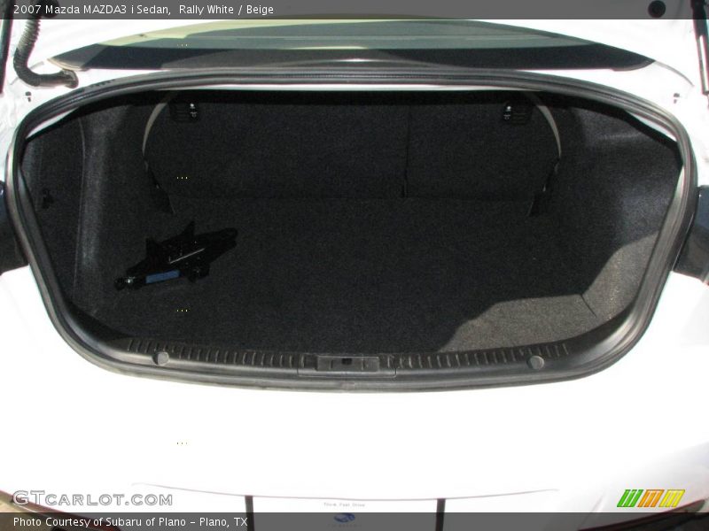 Rally White / Beige 2007 Mazda MAZDA3 i Sedan