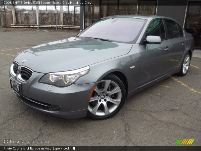 Space Grey Metallic / Grey 2008 BMW 5 Series 535i Sedan