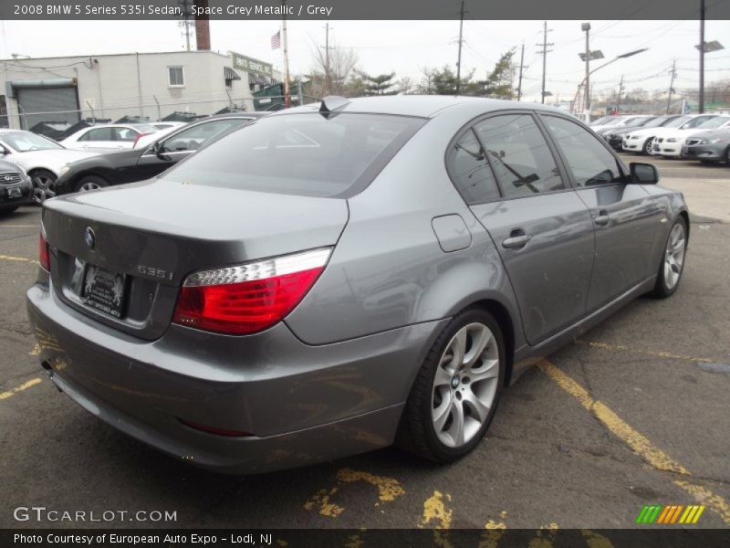 Space Grey Metallic / Grey 2008 BMW 5 Series 535i Sedan