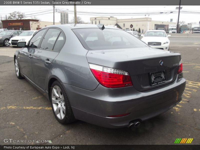Space Grey Metallic / Grey 2008 BMW 5 Series 535i Sedan