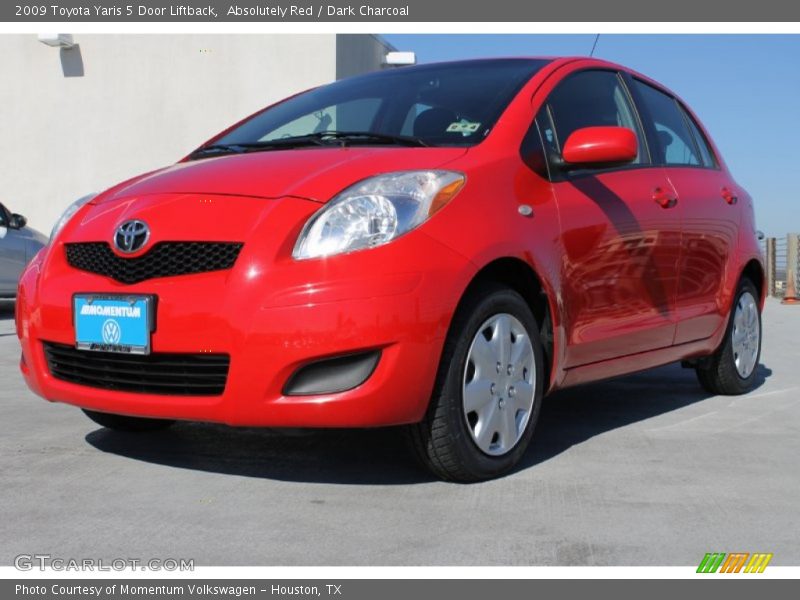 Absolutely Red / Dark Charcoal 2009 Toyota Yaris 5 Door Liftback