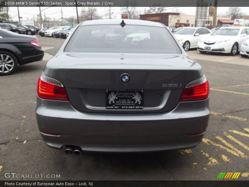 Space Grey Metallic / Grey 2008 BMW 5 Series 535i Sedan