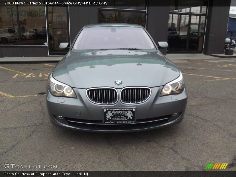 Space Grey Metallic / Grey 2008 BMW 5 Series 535i Sedan