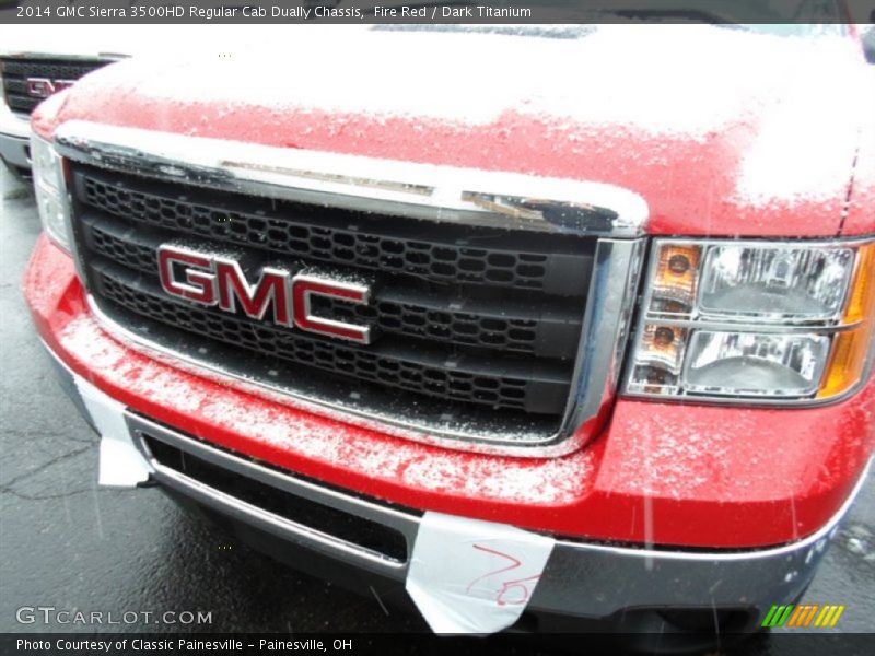 Fire Red / Dark Titanium 2014 GMC Sierra 3500HD Regular Cab Dually Chassis