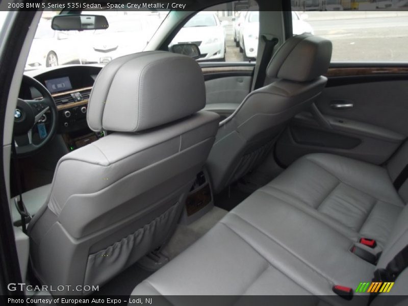 Space Grey Metallic / Grey 2008 BMW 5 Series 535i Sedan