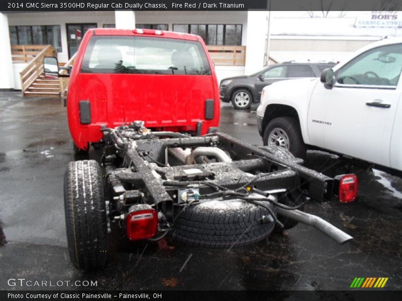 Fire Red / Dark Titanium 2014 GMC Sierra 3500HD Regular Cab Dually Chassis