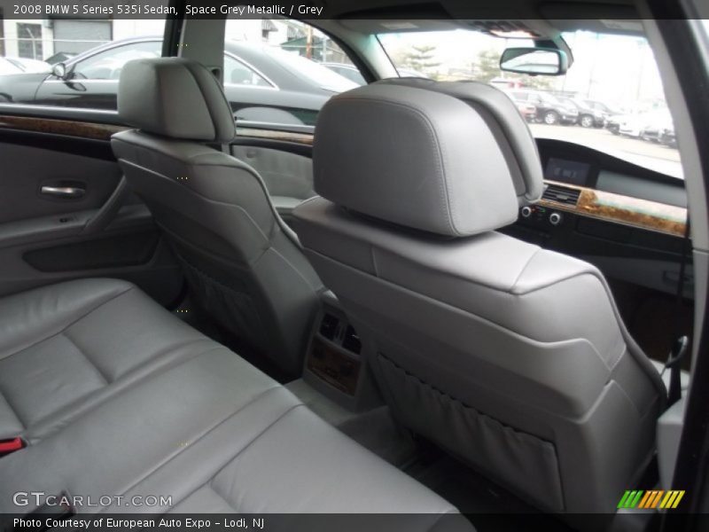Space Grey Metallic / Grey 2008 BMW 5 Series 535i Sedan