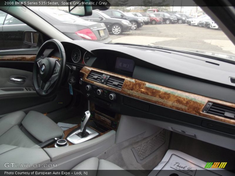Space Grey Metallic / Grey 2008 BMW 5 Series 535i Sedan