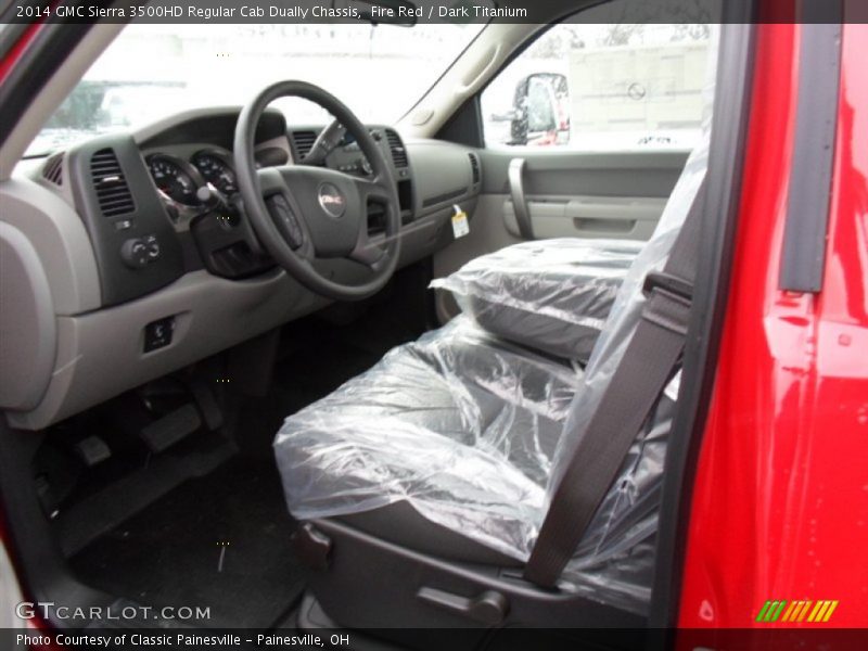 Fire Red / Dark Titanium 2014 GMC Sierra 3500HD Regular Cab Dually Chassis