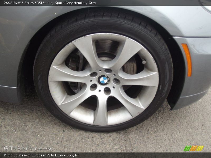 Space Grey Metallic / Grey 2008 BMW 5 Series 535i Sedan