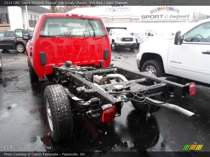 Fire Red / Dark Titanium 2014 GMC Sierra 3500HD Regular Cab Dually Chassis