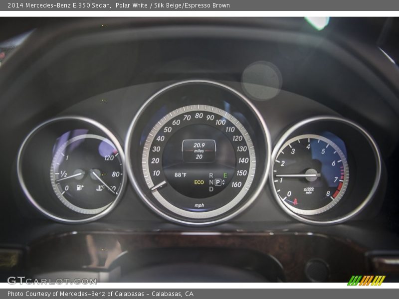 Polar White / Silk Beige/Espresso Brown 2014 Mercedes-Benz E 350 Sedan