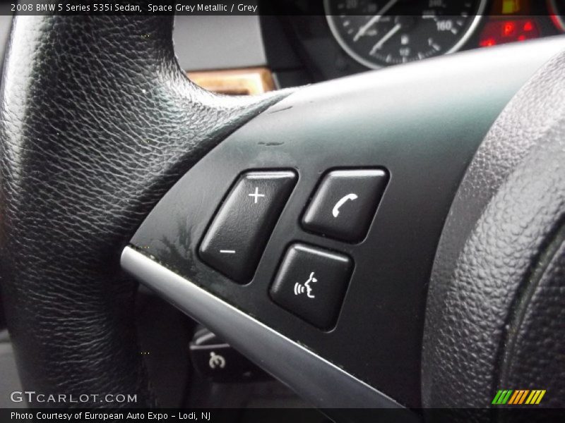 Space Grey Metallic / Grey 2008 BMW 5 Series 535i Sedan