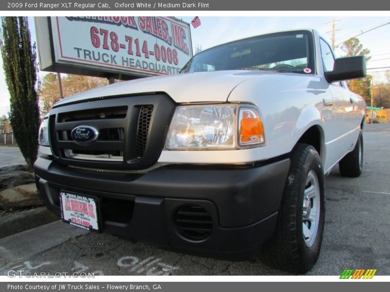 Oxford White / Medium Dark Flint 2009 Ford Ranger XLT Regular Cab