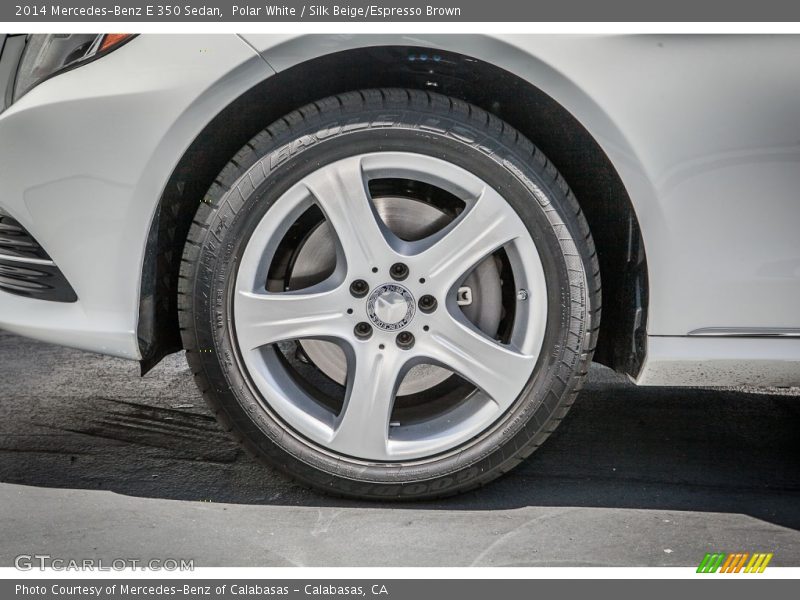 Polar White / Silk Beige/Espresso Brown 2014 Mercedes-Benz E 350 Sedan