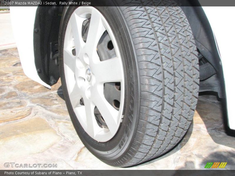 Rally White / Beige 2007 Mazda MAZDA3 i Sedan