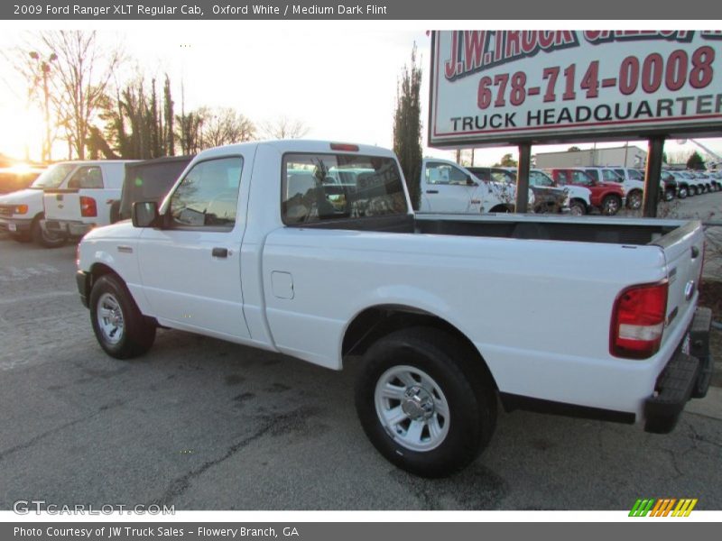 Oxford White / Medium Dark Flint 2009 Ford Ranger XLT Regular Cab