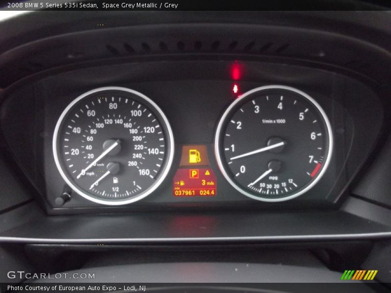 Space Grey Metallic / Grey 2008 BMW 5 Series 535i Sedan