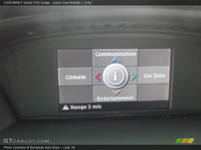 Space Grey Metallic / Grey 2008 BMW 5 Series 535i Sedan