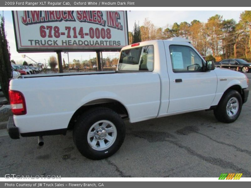 Oxford White / Medium Dark Flint 2009 Ford Ranger XLT Regular Cab