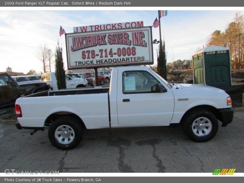 Oxford White / Medium Dark Flint 2009 Ford Ranger XLT Regular Cab