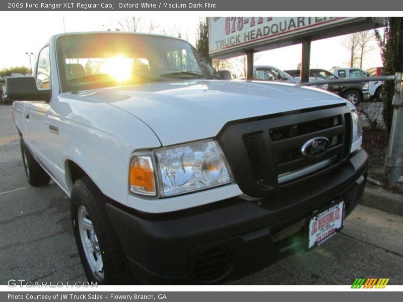 Oxford White / Medium Dark Flint 2009 Ford Ranger XLT Regular Cab