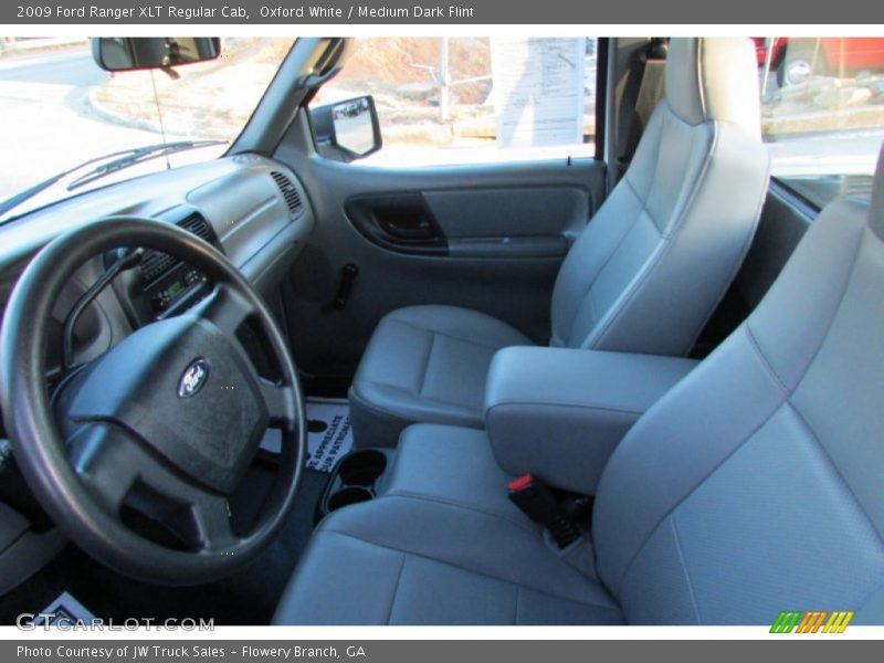 Oxford White / Medium Dark Flint 2009 Ford Ranger XLT Regular Cab