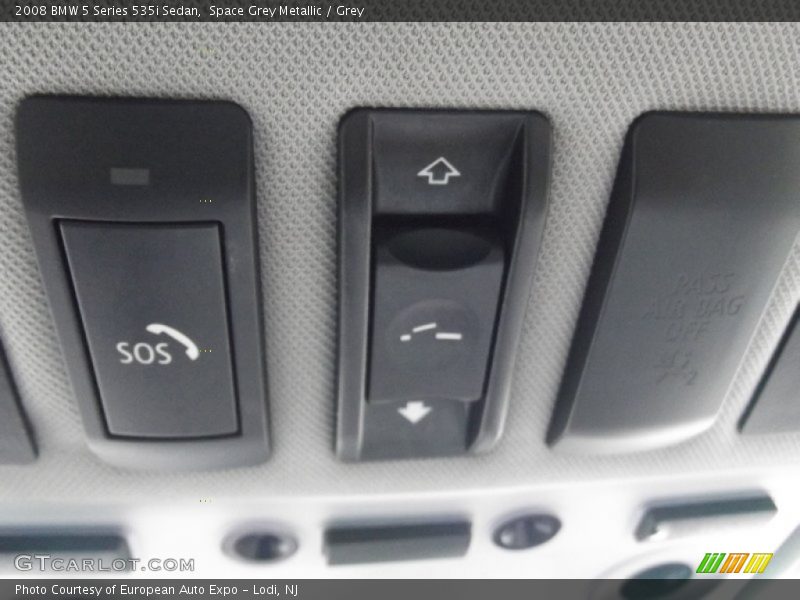 Space Grey Metallic / Grey 2008 BMW 5 Series 535i Sedan