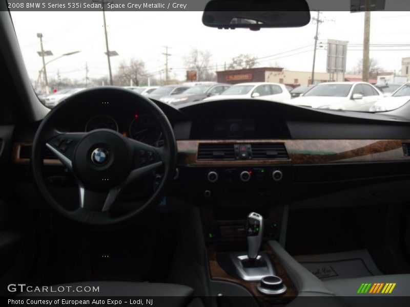 Space Grey Metallic / Grey 2008 BMW 5 Series 535i Sedan