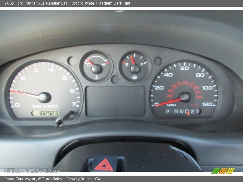 Oxford White / Medium Dark Flint 2009 Ford Ranger XLT Regular Cab