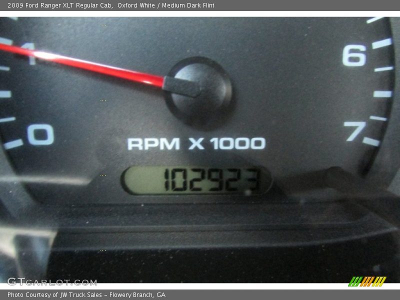 Oxford White / Medium Dark Flint 2009 Ford Ranger XLT Regular Cab
