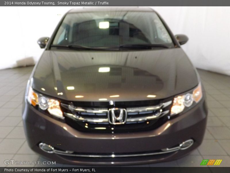 Smoky Topaz Metallic / Truffle 2014 Honda Odyssey Touring