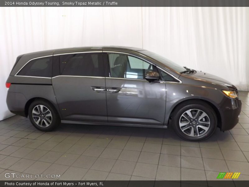 Smoky Topaz Metallic / Truffle 2014 Honda Odyssey Touring