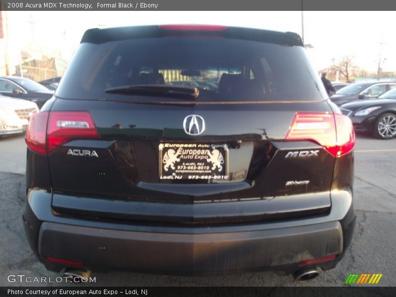 Formal Black / Ebony 2008 Acura MDX Technology