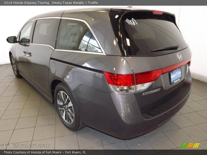 Smoky Topaz Metallic / Truffle 2014 Honda Odyssey Touring