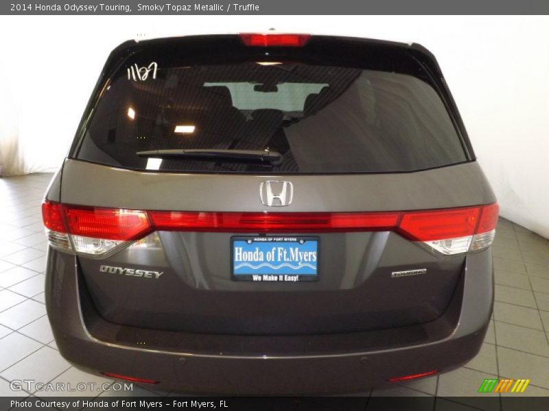 Smoky Topaz Metallic / Truffle 2014 Honda Odyssey Touring