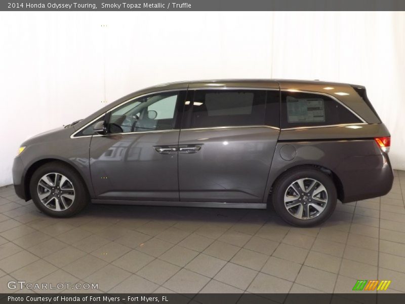 Smoky Topaz Metallic / Truffle 2014 Honda Odyssey Touring