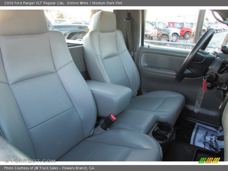Oxford White / Medium Dark Flint 2009 Ford Ranger XLT Regular Cab