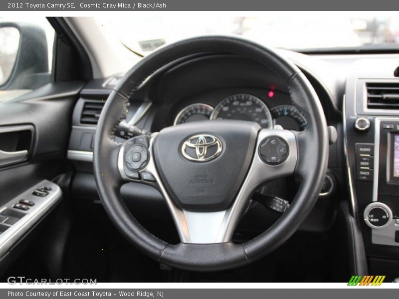 Cosmic Gray Mica / Black/Ash 2012 Toyota Camry SE