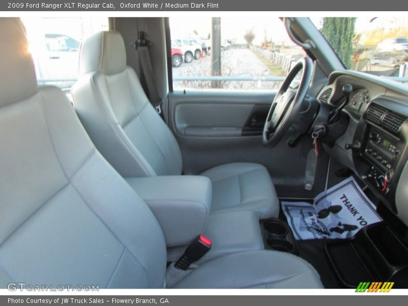 Oxford White / Medium Dark Flint 2009 Ford Ranger XLT Regular Cab