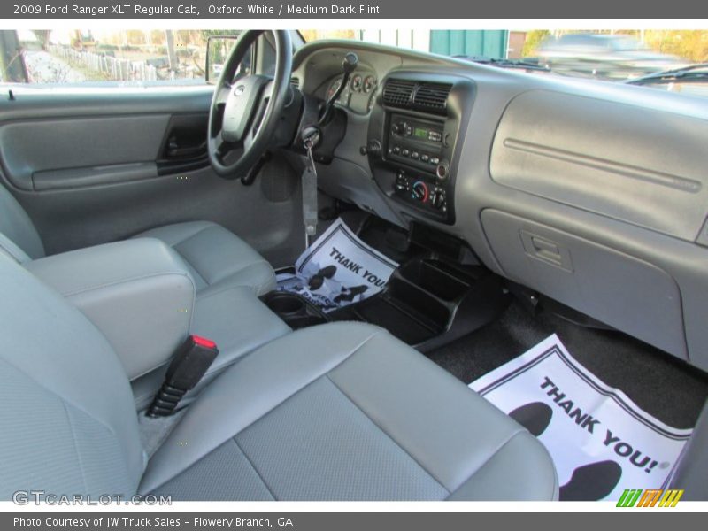 Oxford White / Medium Dark Flint 2009 Ford Ranger XLT Regular Cab