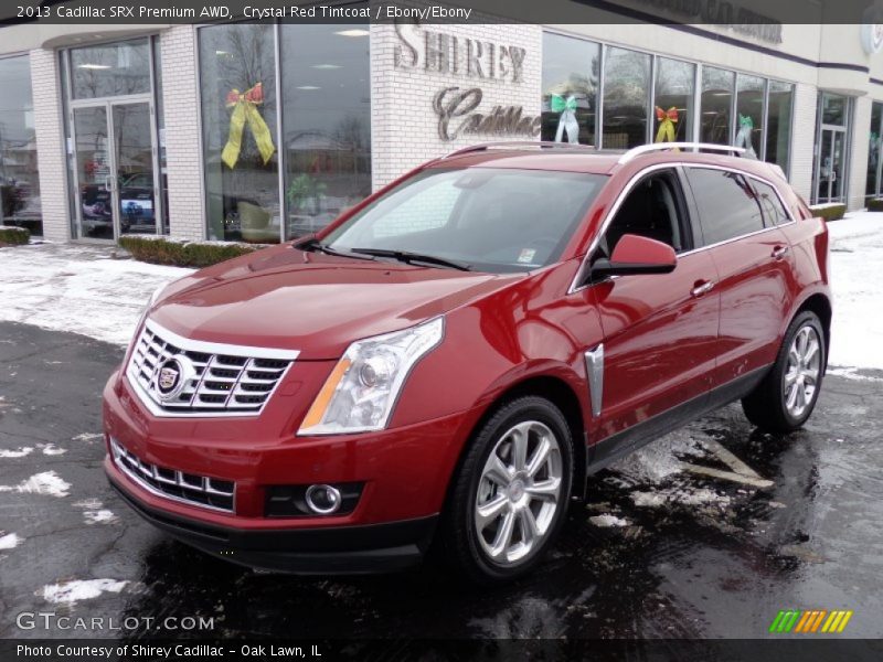 Crystal Red Tintcoat / Ebony/Ebony 2013 Cadillac SRX Premium AWD