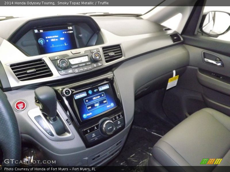 Smoky Topaz Metallic / Truffle 2014 Honda Odyssey Touring